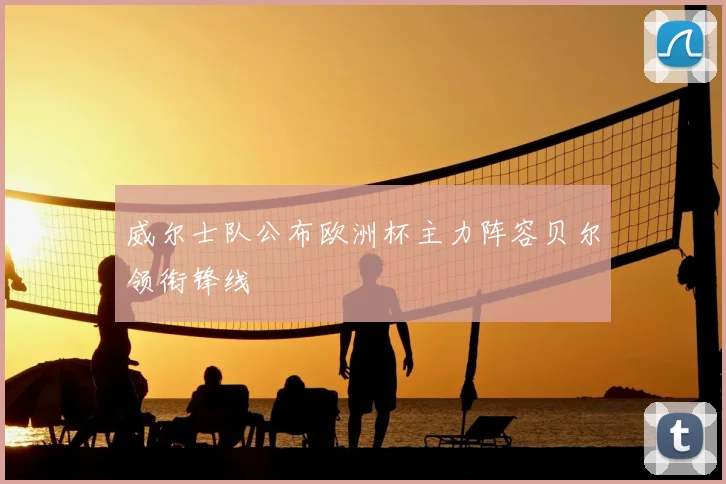 威尔士队公布欧洲杯主力阵容贝尔领衔锋线