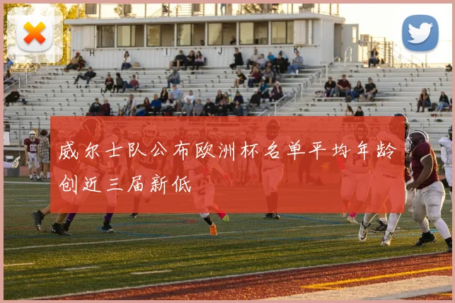 威尔士队公布欧洲杯名单平均年龄创近三届新低